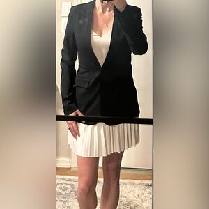Paige Black Label Longline Wool-Blend Blazer
